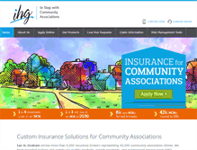 Tablet Screenshot of ihginsurance.com